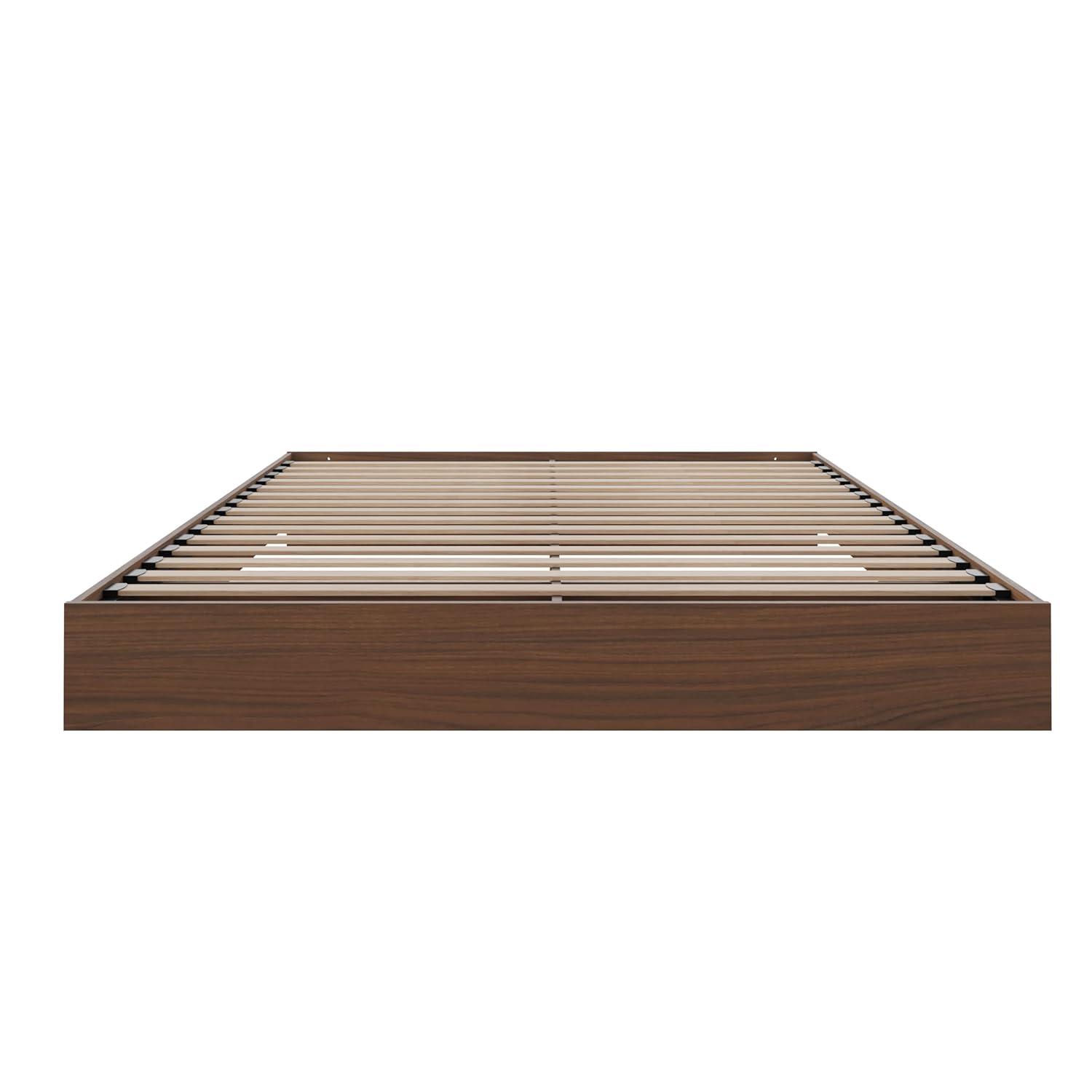 Homestock Country Cottage 345431 Full Size Platform Bed, Walnut