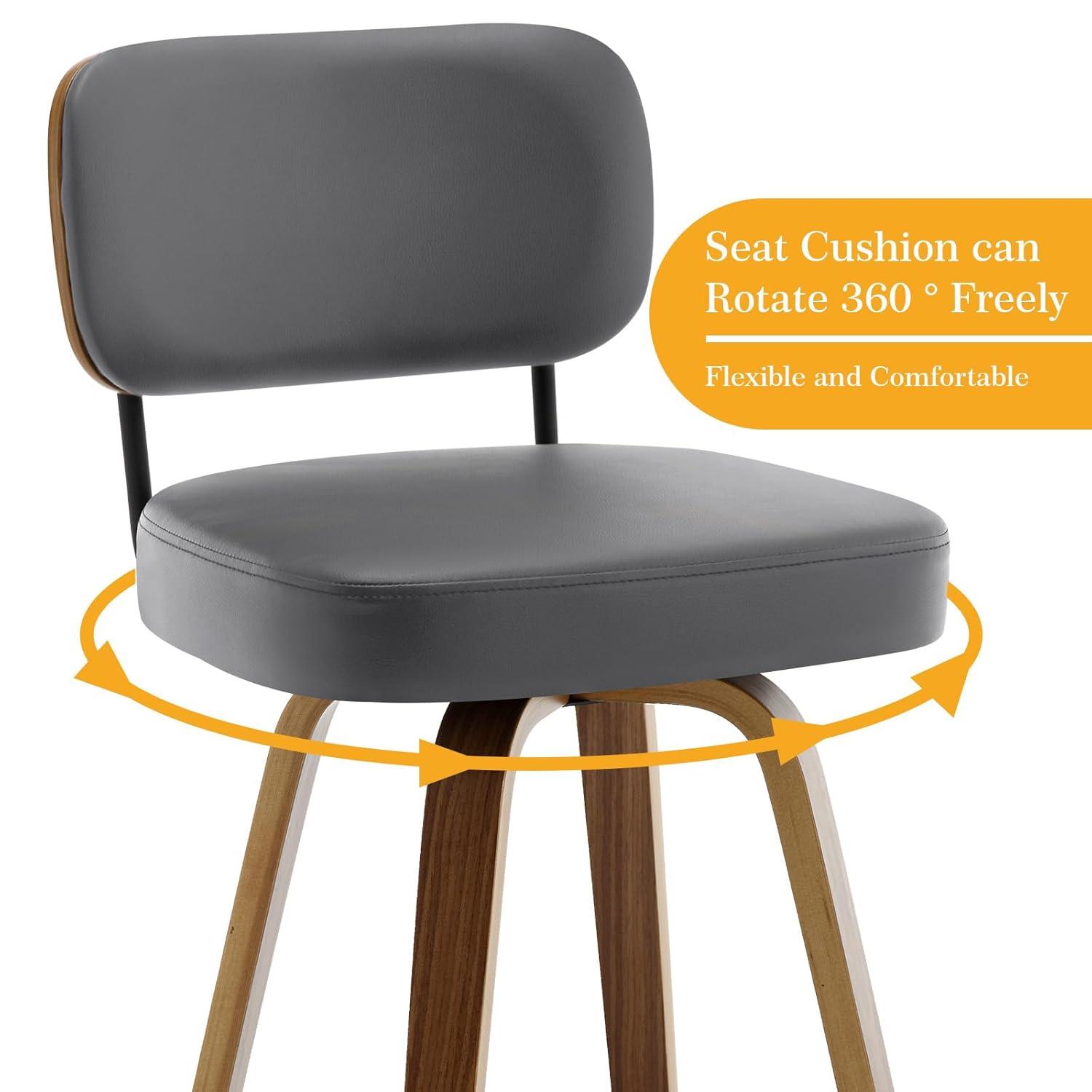 Corrigan Studio® Logreira Swivel Upholstered Counter & Bar Height Stool (Set of 2)