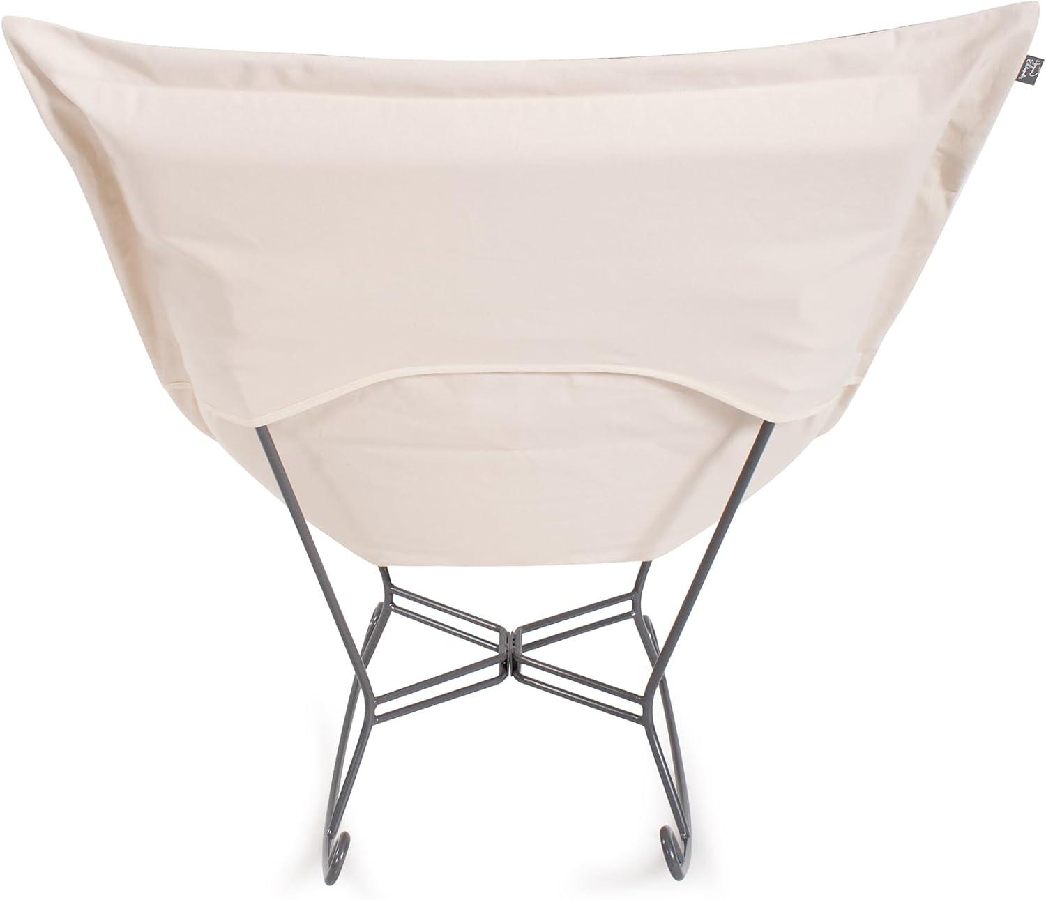 Sterling Breeze Light Blue and Brown Polyester Rocking Chair