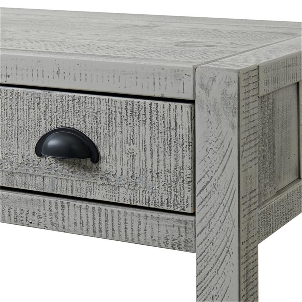 Arden 2-Drawer Wood Nightstand, Perfect for Modern Rustic, Boho or Traditional Bedroom, Functional and Stable Storage, 28W x 19D x 26 3/8H