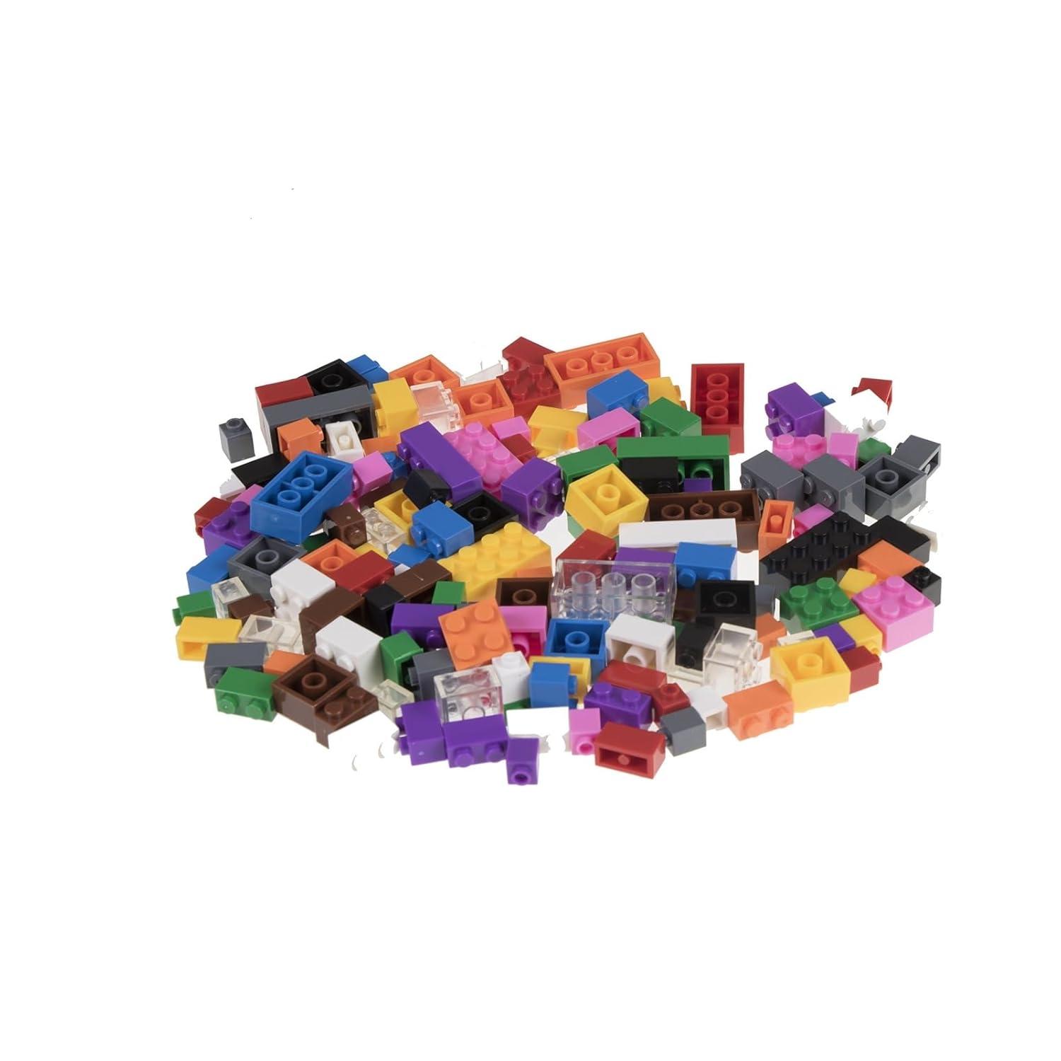 Strictly Briks Toy Building Block - Vibrant Colors - 216 Pieces with 6x6 Inch Baseplate - 100% Compatible with All Major Brick Brands