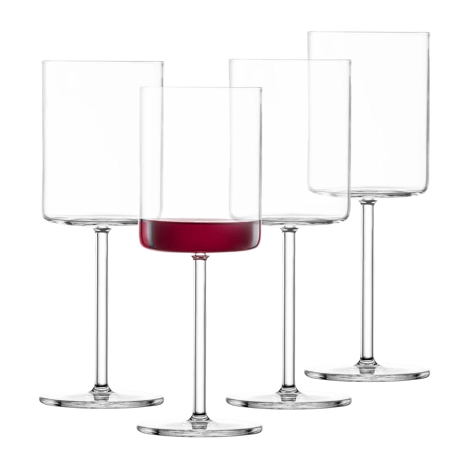 Modo 14.9 oz. Crystal Red Wine Glass (Set of 4)