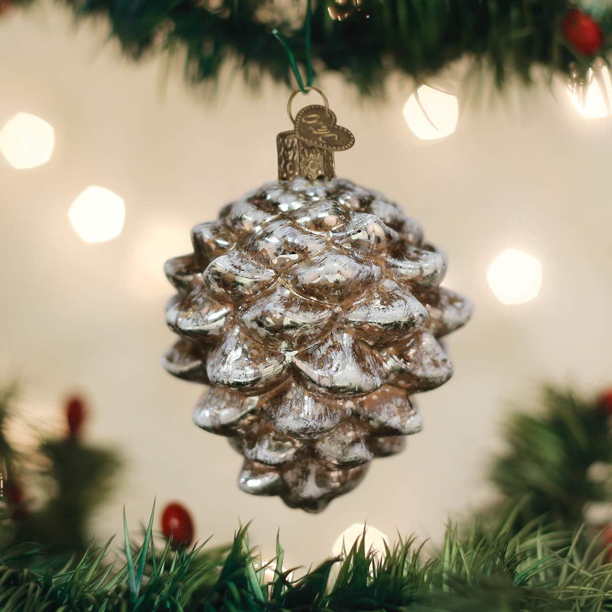 Vintage Mercury Glass Pinecone Ornament