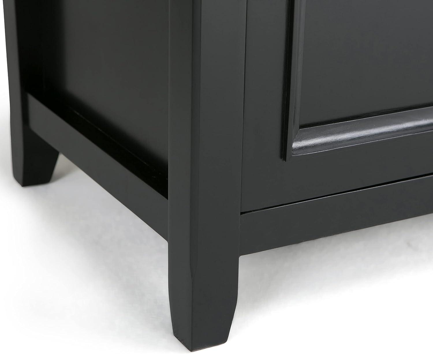 Simpli Home Amherst 54" TV Stand in Black