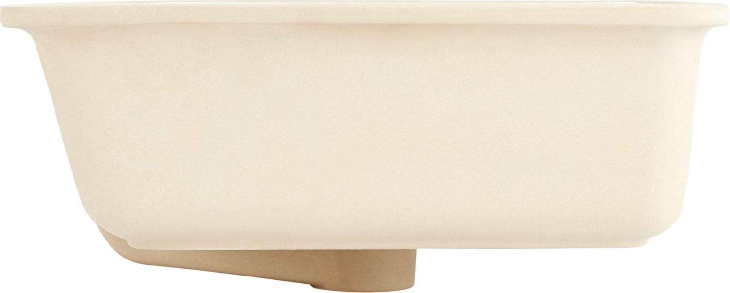 Destin 23" Rectangular Vitreous China Undermount Bathroom Sink