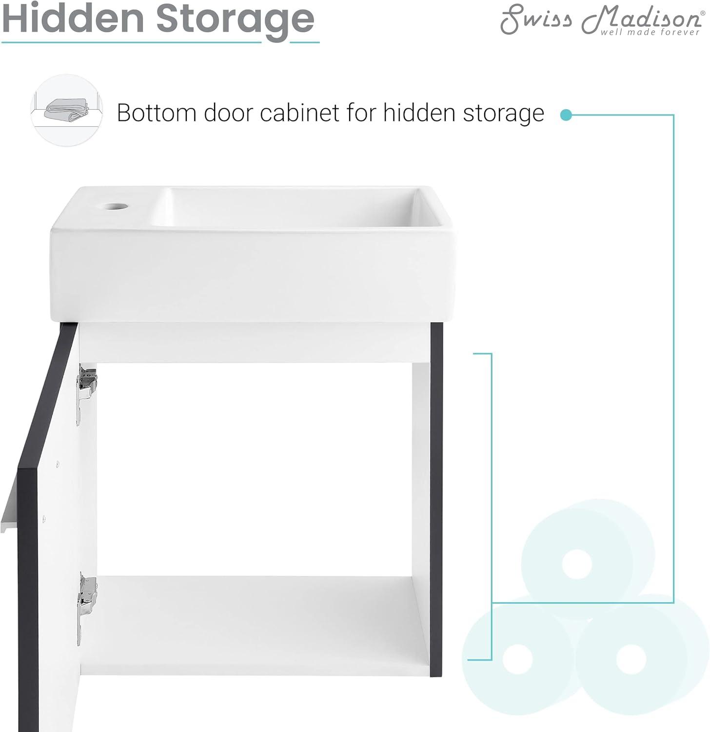 Colmer 18" Wall-Mounted Bathroom Vanity
