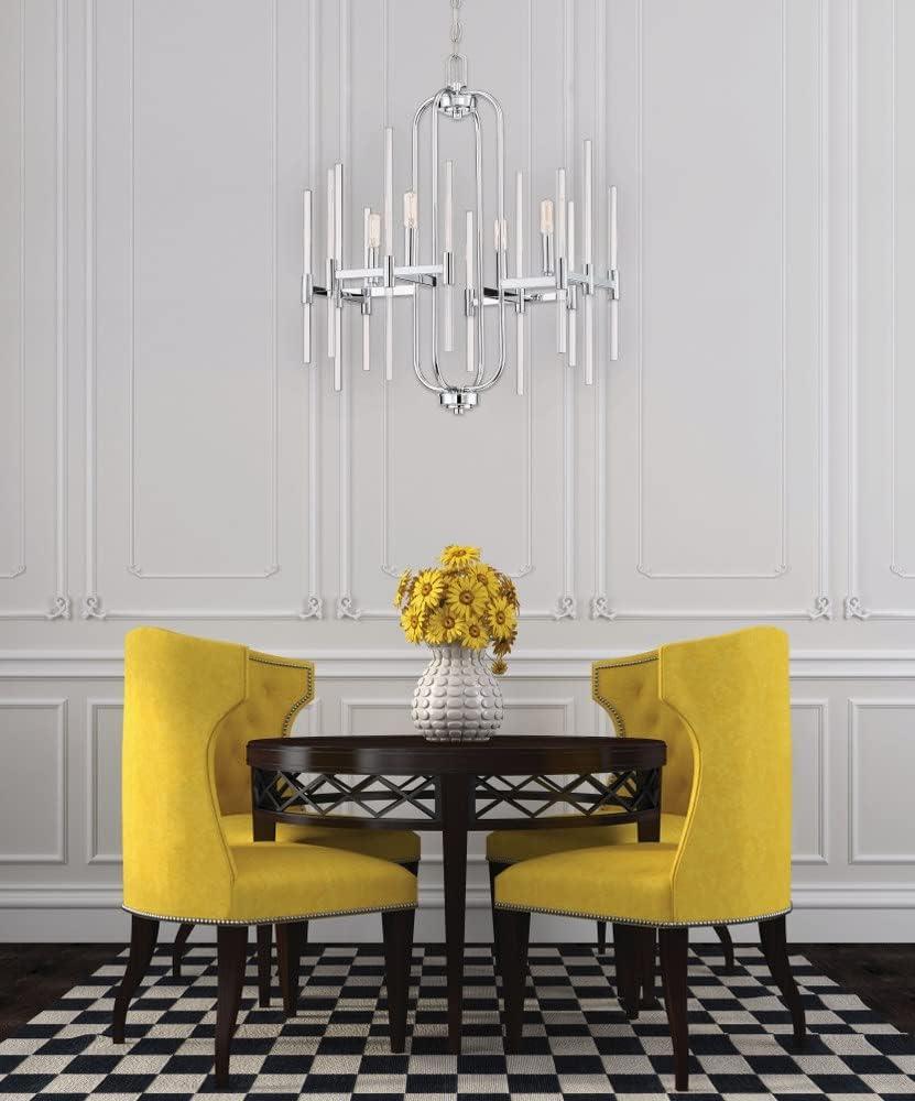 Minka Lavery - Pillar - Chandelier 4 Light Chrome in Transitional Style - 27.75