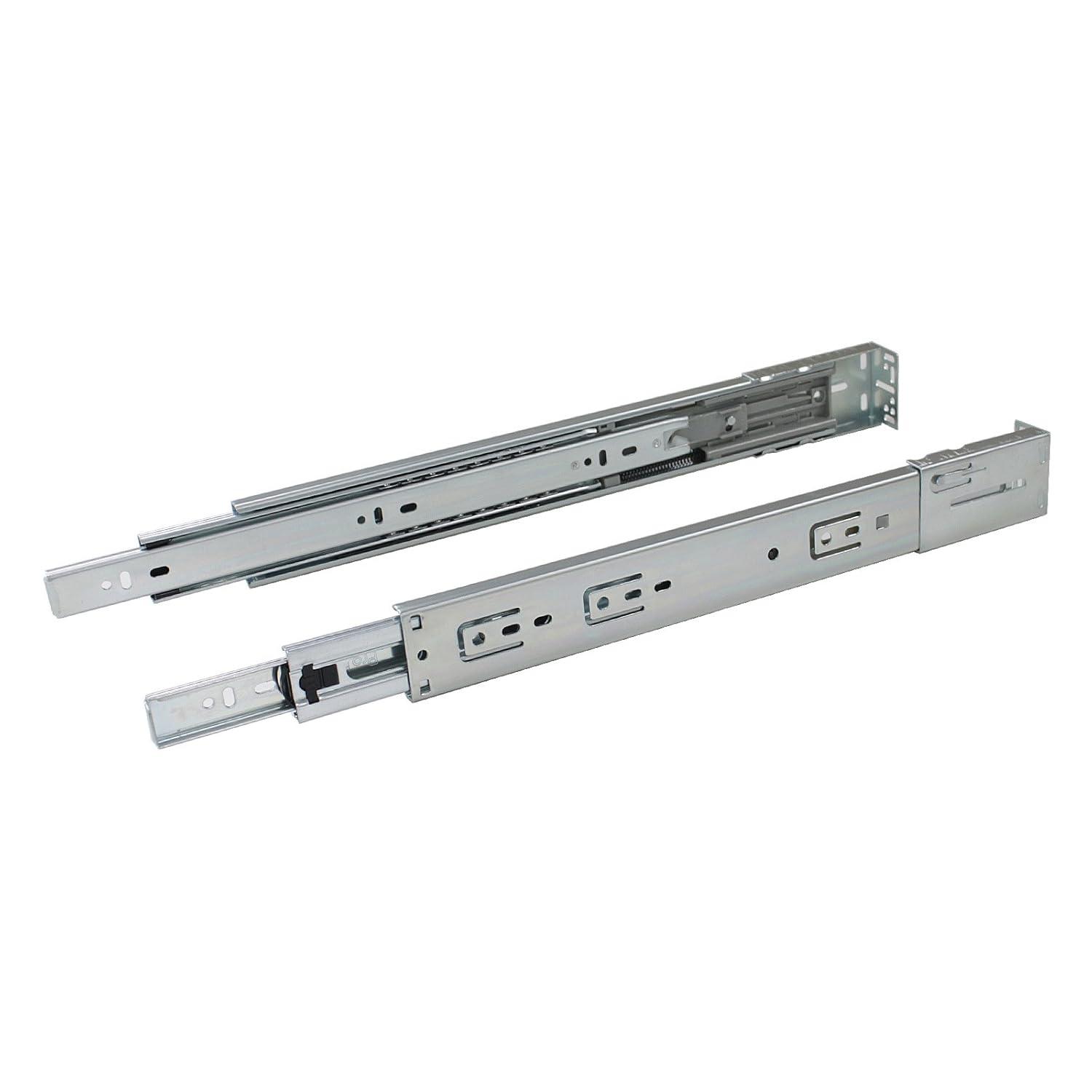 22 inch 100 lb 1 Pack 22" Side Mount Soft Close Full Extension Drawer Slides, Silver