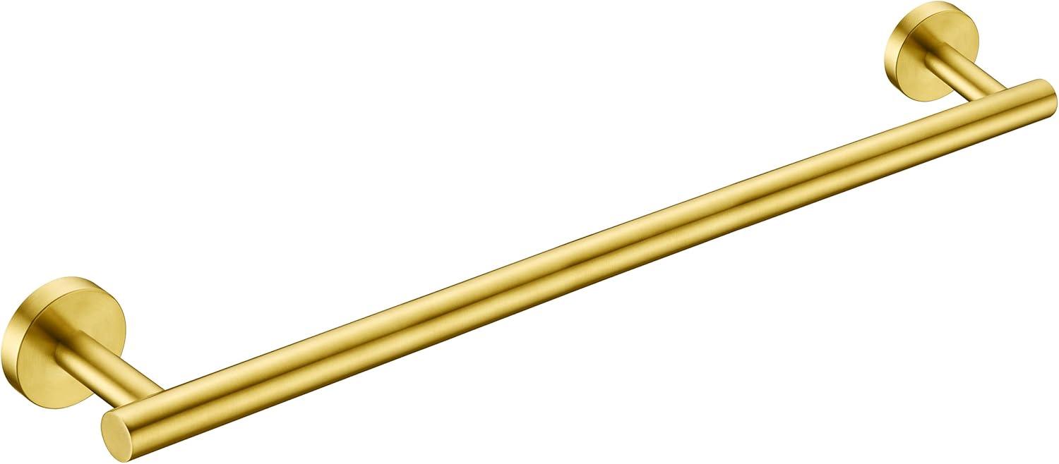 24-inch Wall Mounted Towel Bar for Kitchen and Bathroom, Brushed Gold, by RARXTR