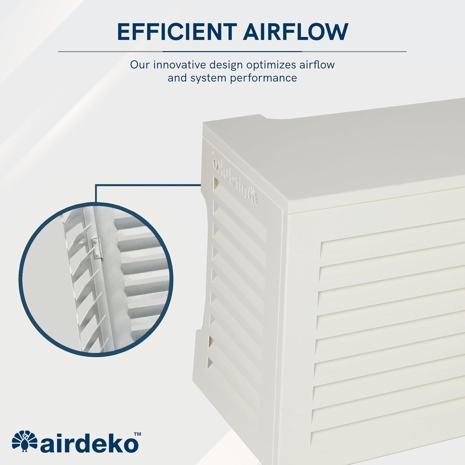 Airdeko HVAC- X Large 39.37-in W x 40.35-in H Central Air Conditioner Cover