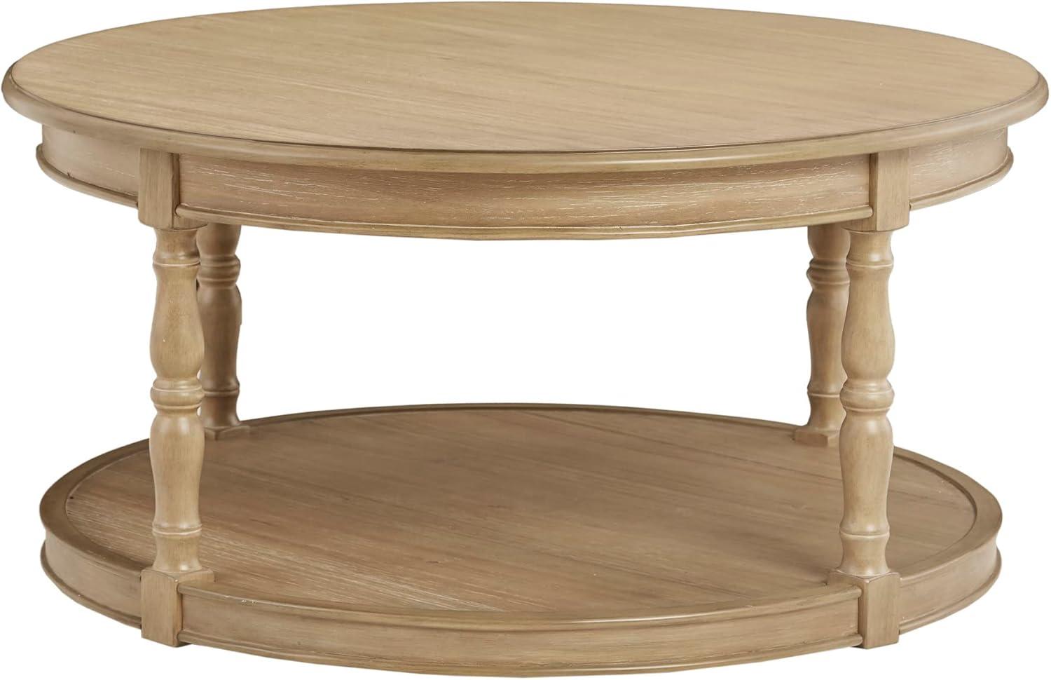 Martha Stewart Martha Stewart Harley  Round End Table with Cane Detail