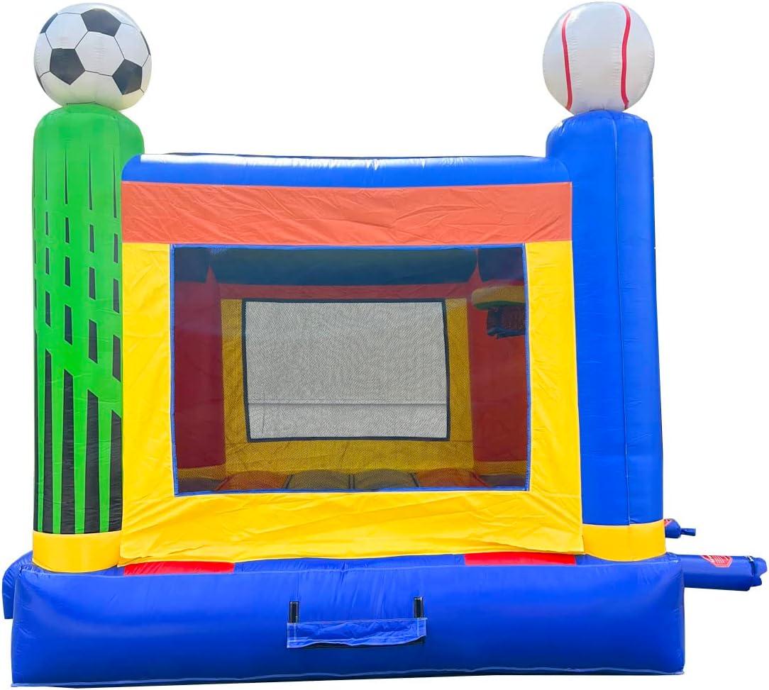 Pogo Bounce House Crossover Kids Inflatable Bounce House, No Blower