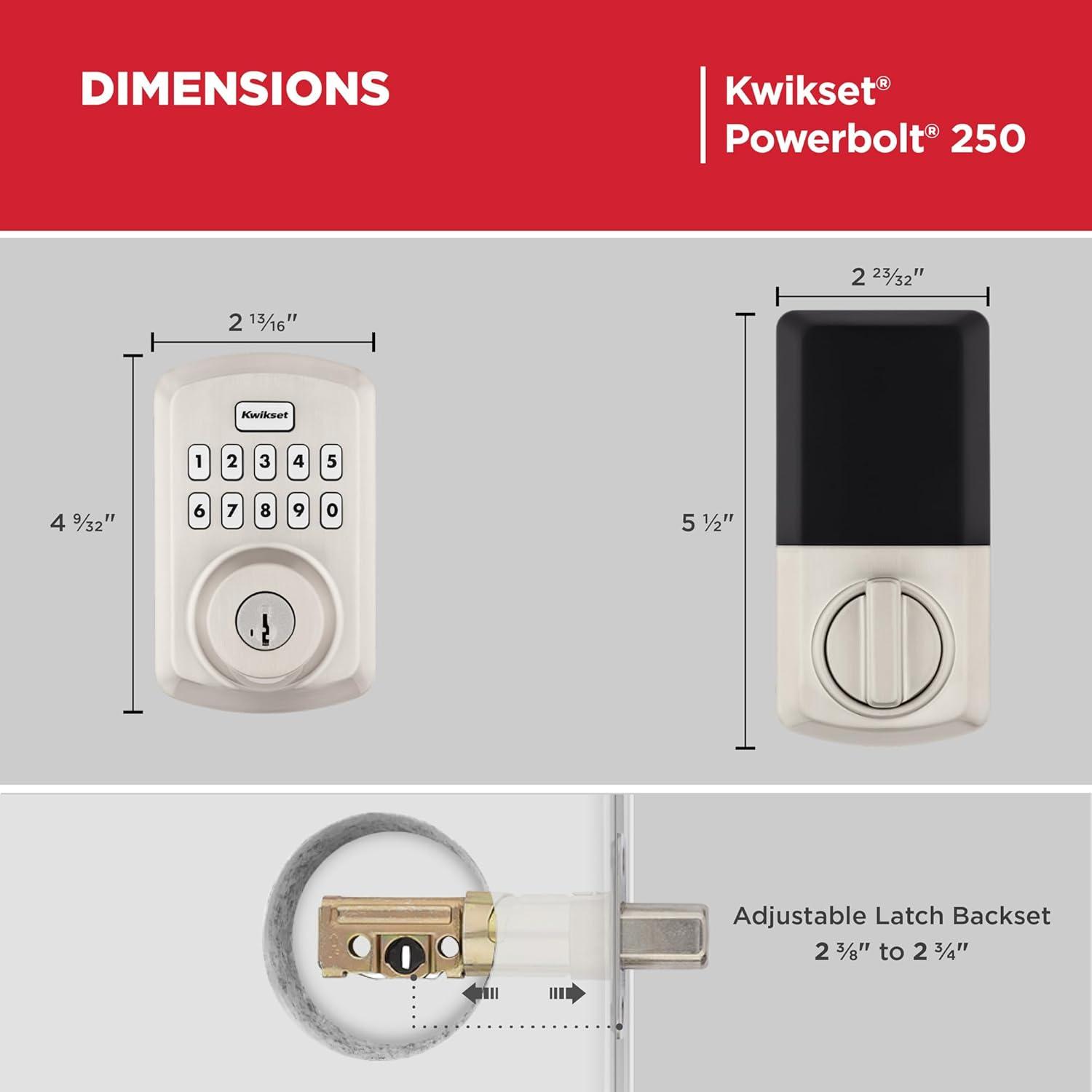 Satin Nickel Keypad Electronic Deadbolt Door Lock