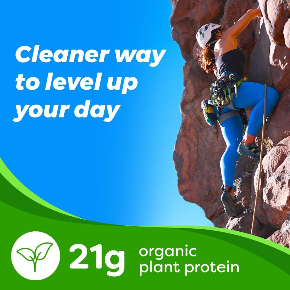 Orgain Organic Vegan 21g Protein Powder, Plant Based Shake Drink, Vanilla Bean 2.03lb