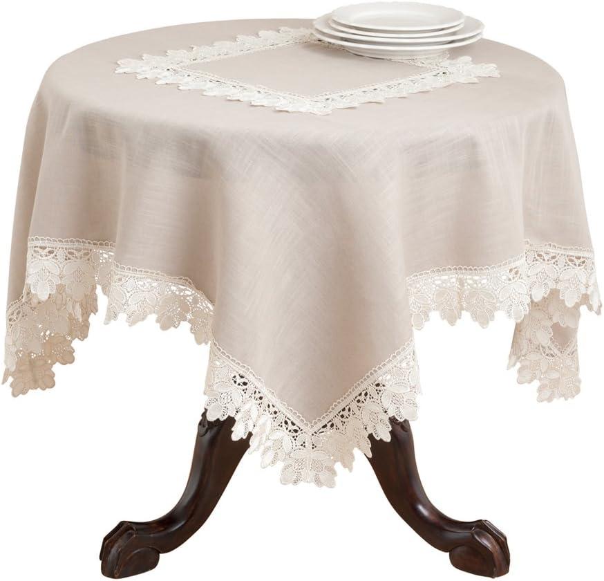 Lace Trimmed Tablecloth