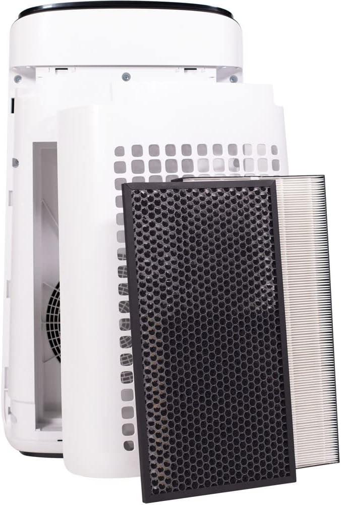 White Smart HEPA Air Purifier with Alexa Compatibility