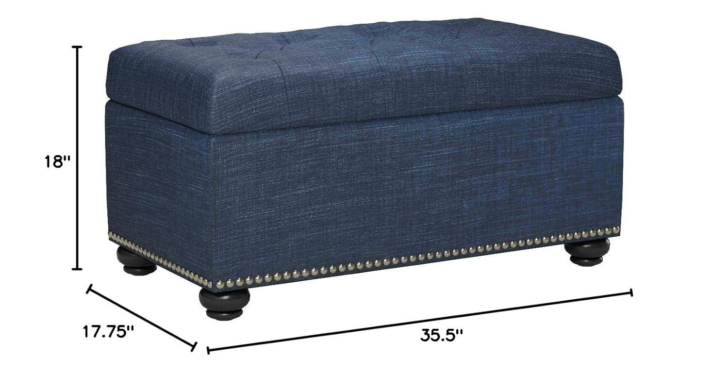 Convenience Concepts Designs4Comfort 7th Avenue Storage Ottoman Bench