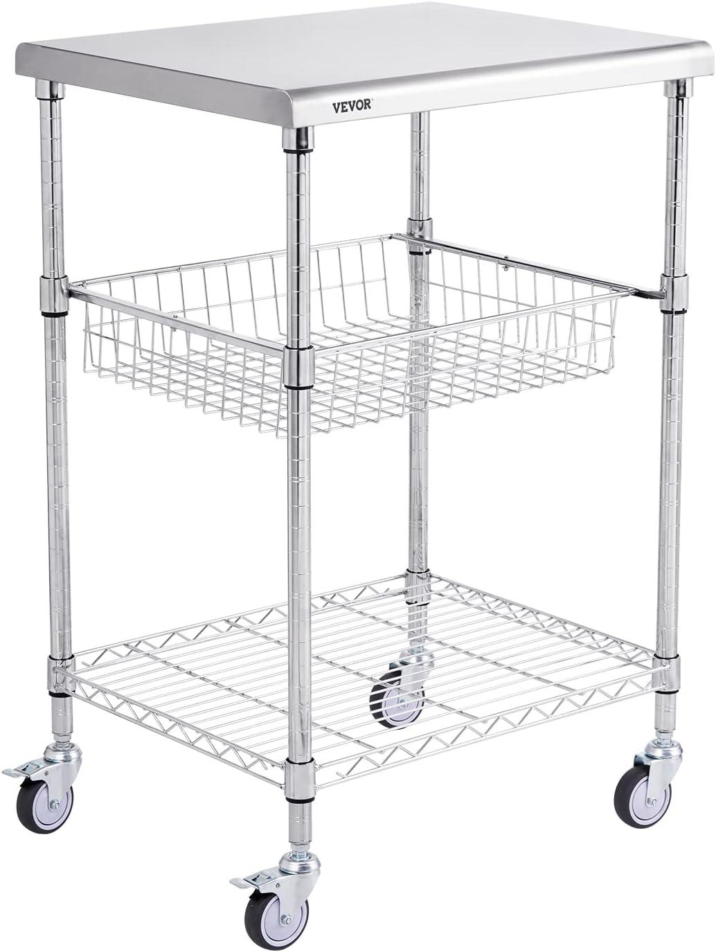 VEVOR Metal Kitchen Cart