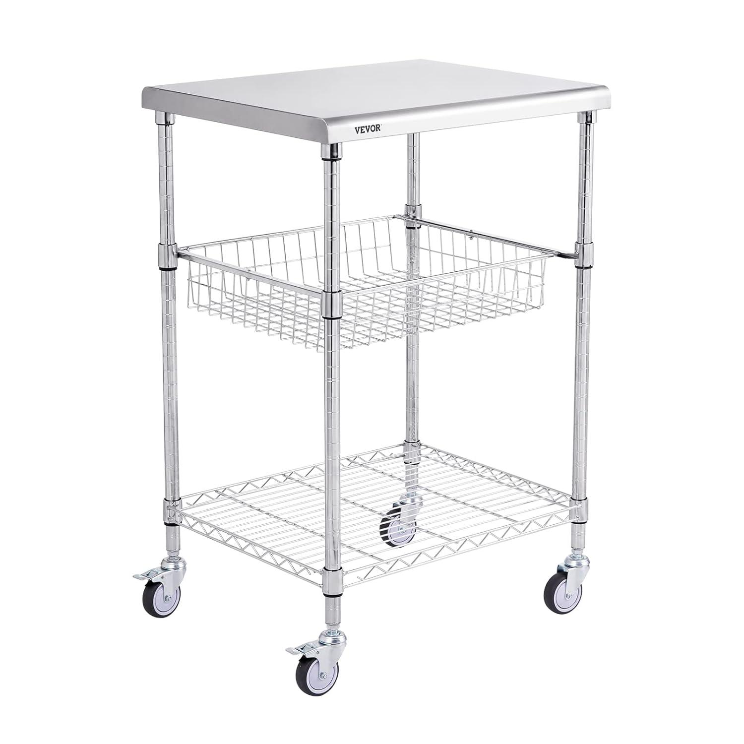 VEVOR Metal Kitchen Cart