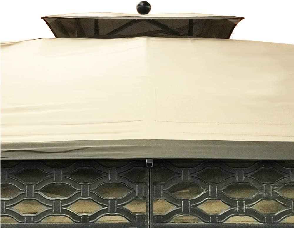 Beige Whisper Polyester Replacement Canopy for 10' x 12' Oakmont Gazebo