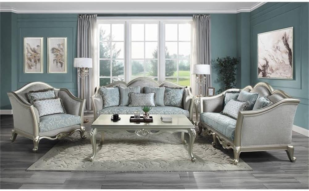 58" Qunsia Coffee Table Champagne Finish - Acme Furniture