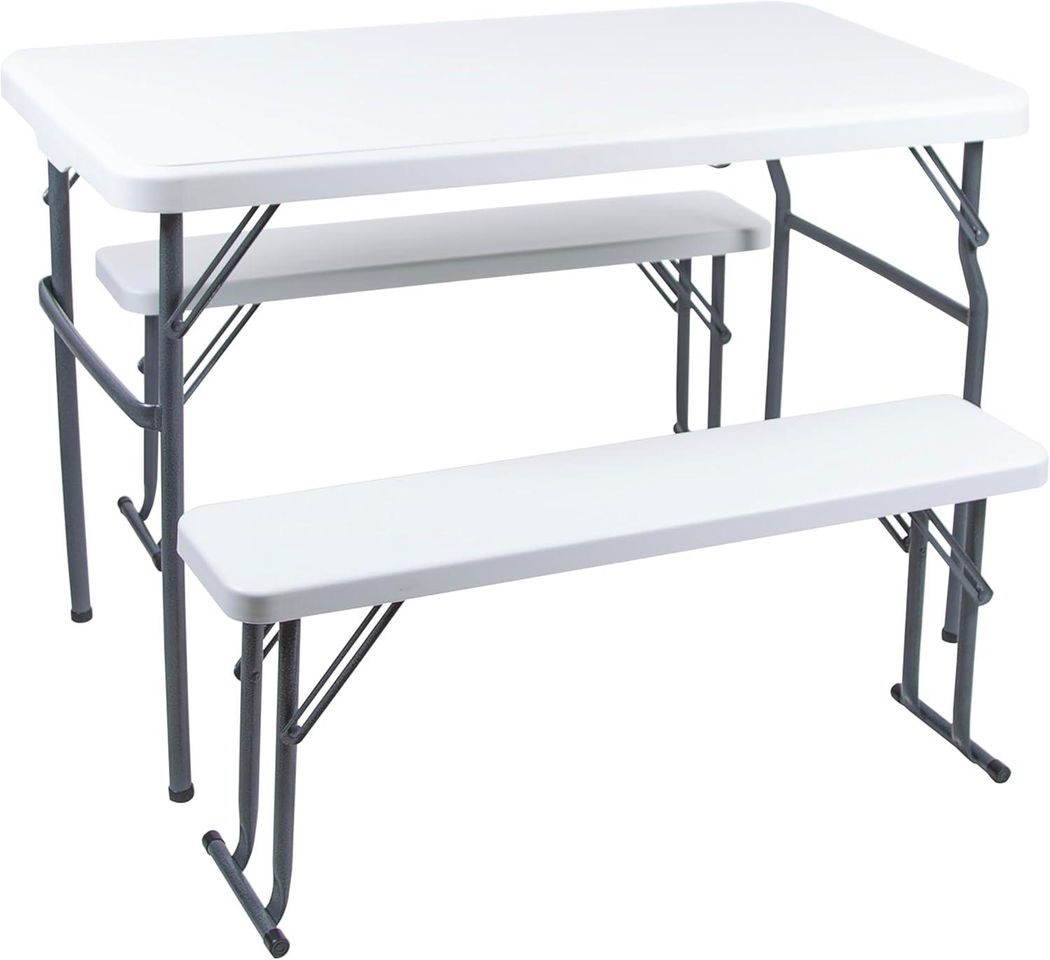 Stansport Heavy-Duty Camp Table with Benches