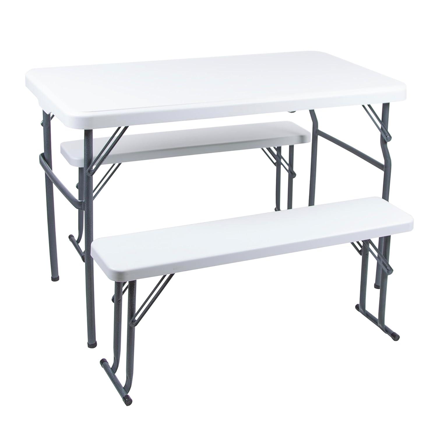 Stansport Heavy-Duty Camp Table with Benches