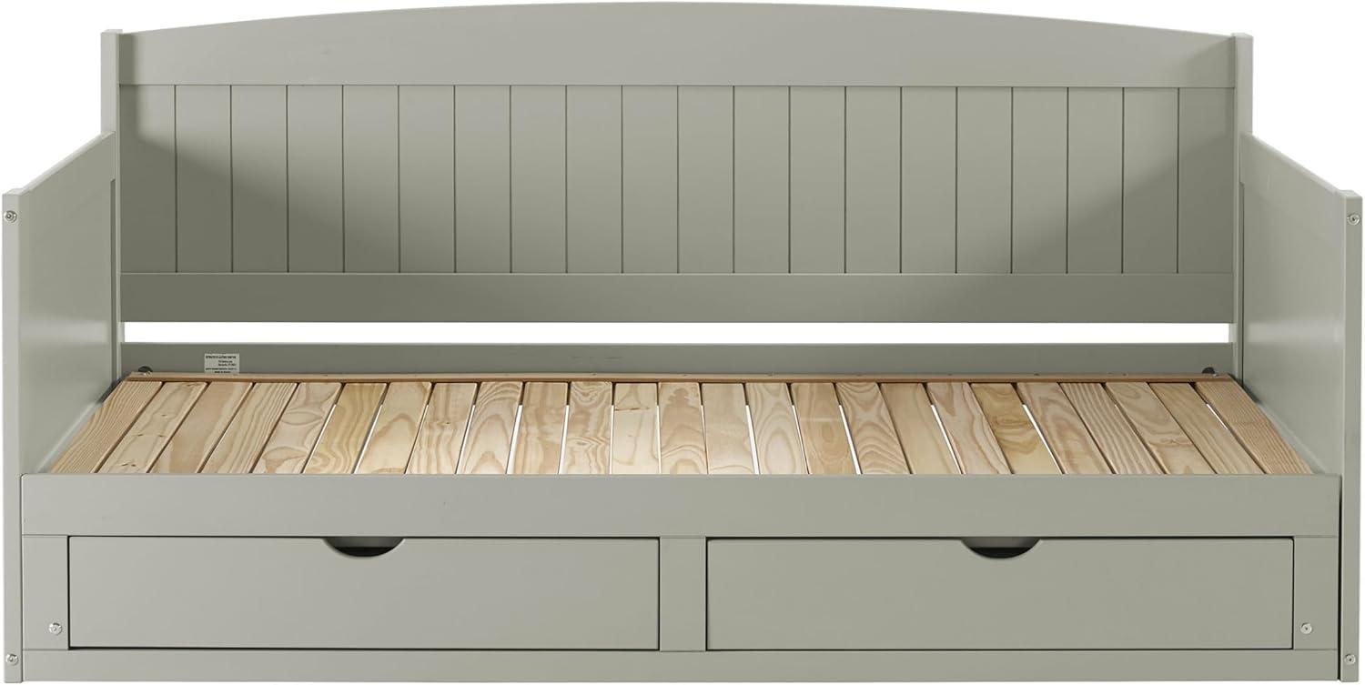 Alaterre Furniture King Harmony Kids' Daybed with Conversion Dove Gray
