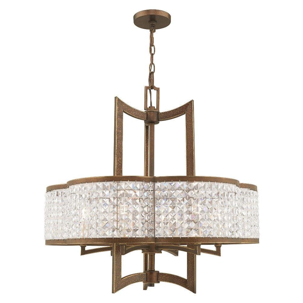 Livex Lighting Grammercy 6 - Light Chandelier in  Winter Gold