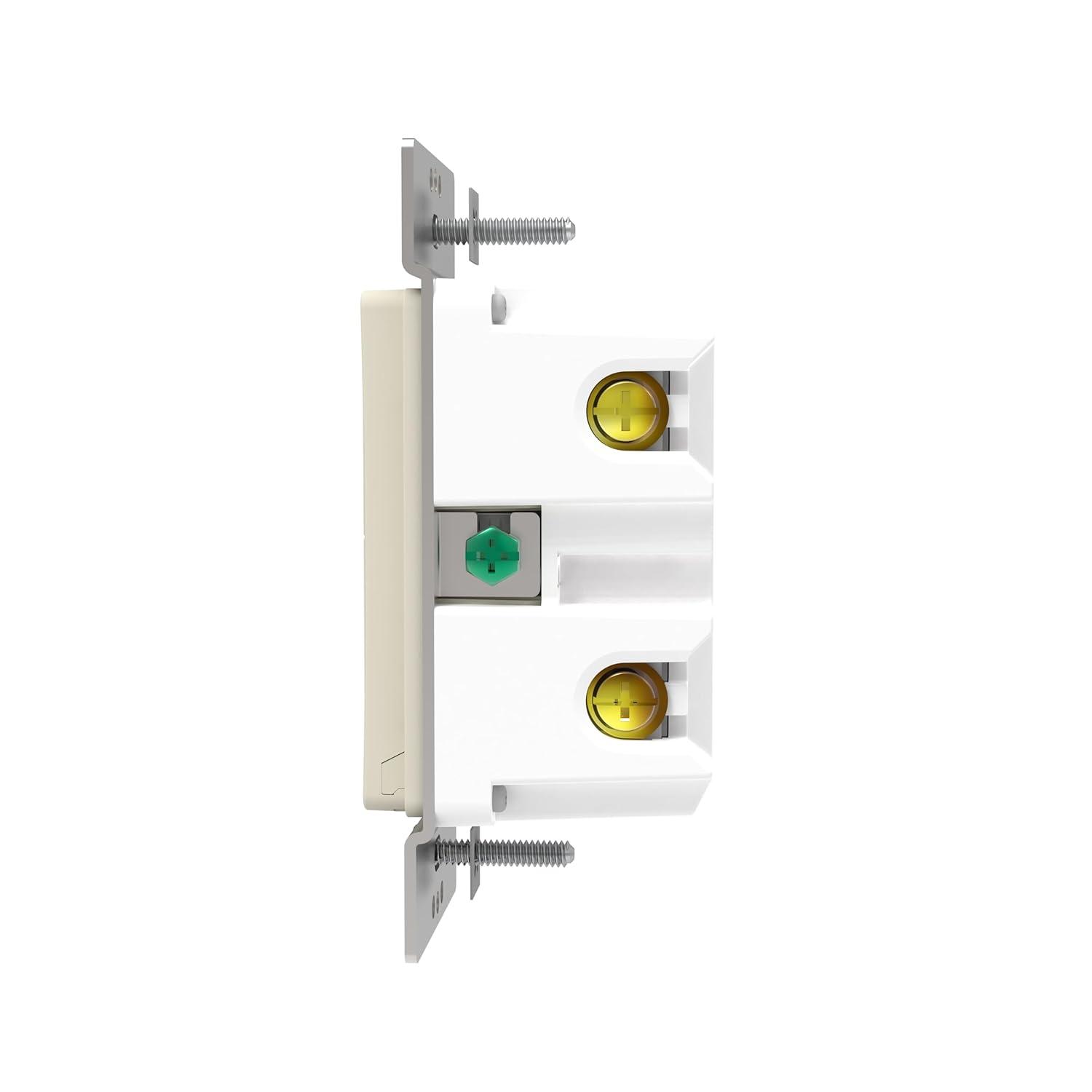 X Series 15 Amp Single Pole/3-Way Matter Smart Wi-Fi Rocker Switch Light Switch, Beige SQR141U1LAWM
