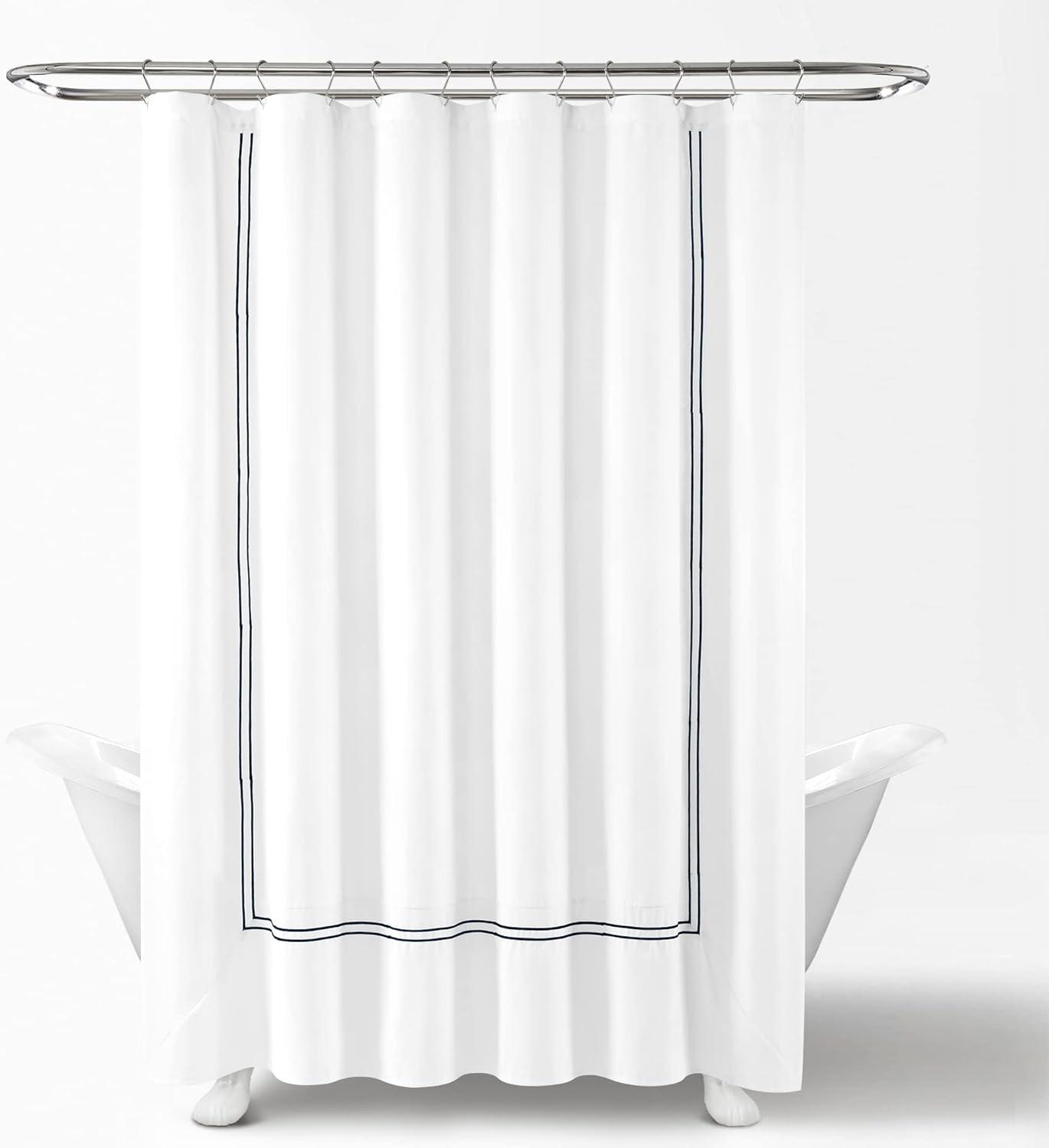 Lush Decor Geometric Shower Curtain