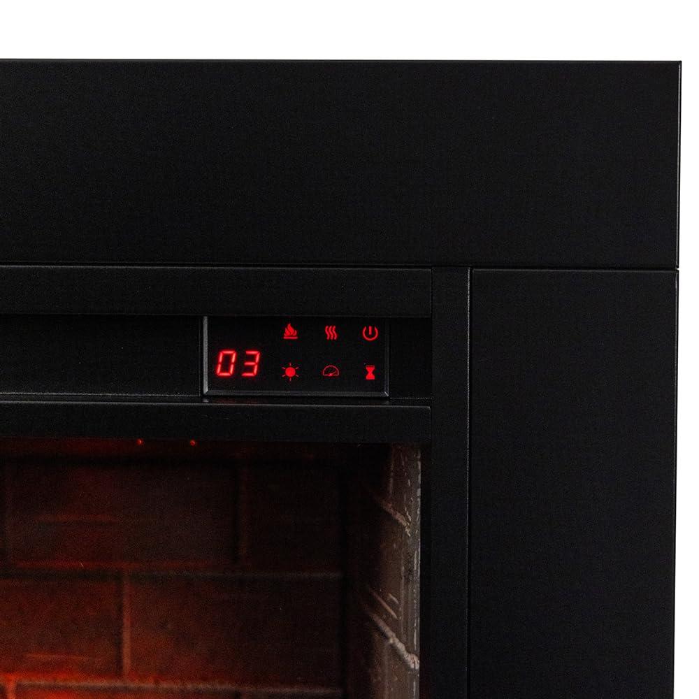 Uptown 33" Infrared Electric Fireplace Insert Heater with Trim Kit, Compatible with Alexa & Google