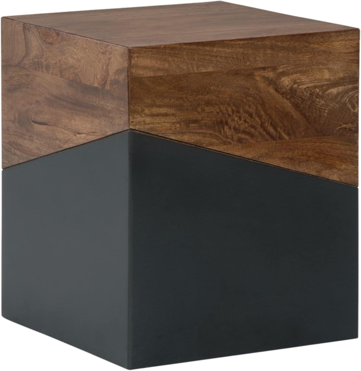 Signature Design by Ashley Contemporary Trailbend Accent Table  Brown/Gunmetal