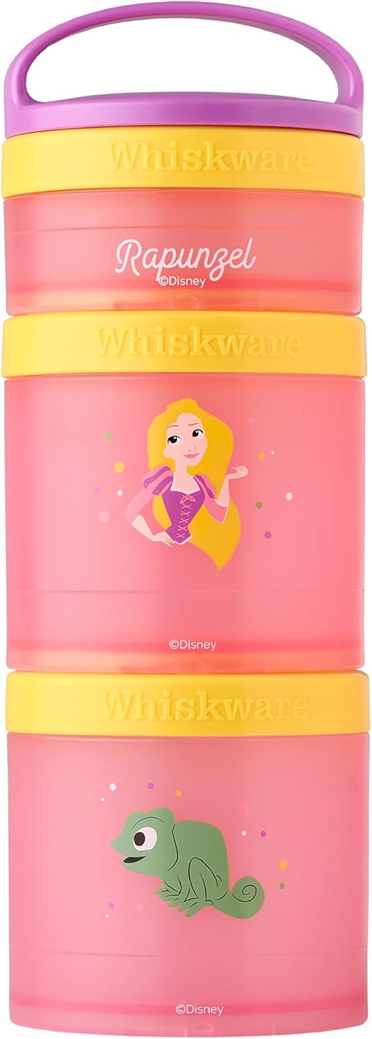 Whiskware Disney Stackable Snack Pack Containers Rapunzel & Pascal Plastic Food Storage