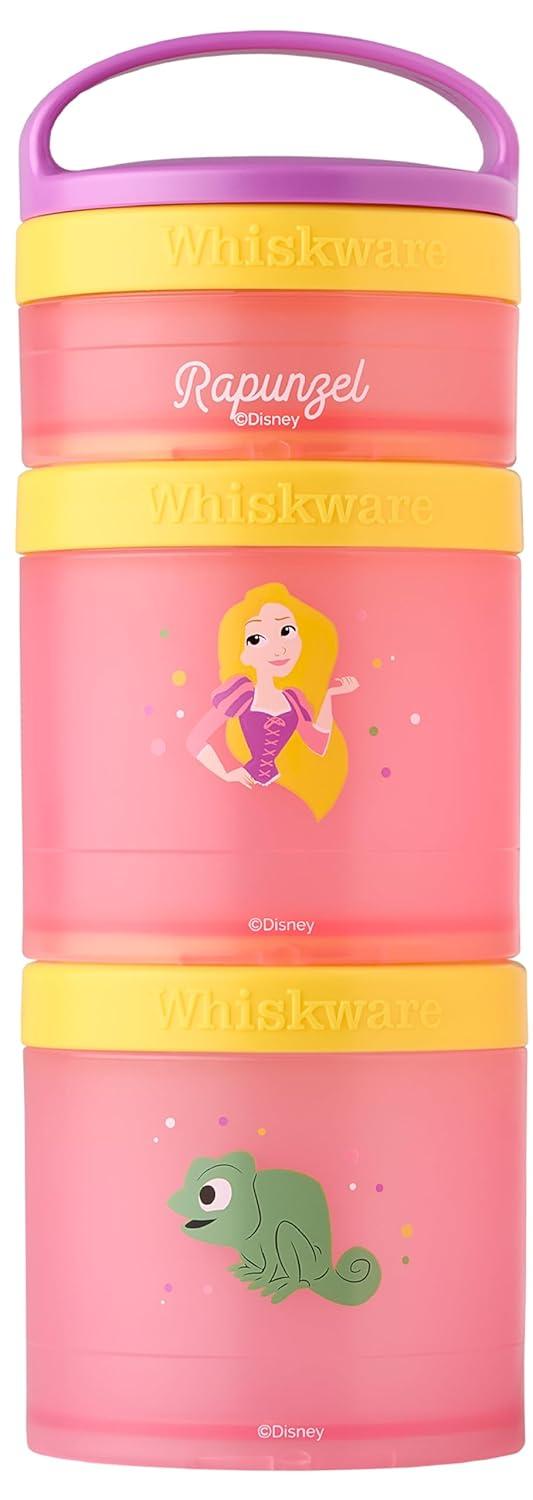 Whiskware Disney Stackable Snack Pack Containers Rapunzel & Pascal Plastic Food Storage