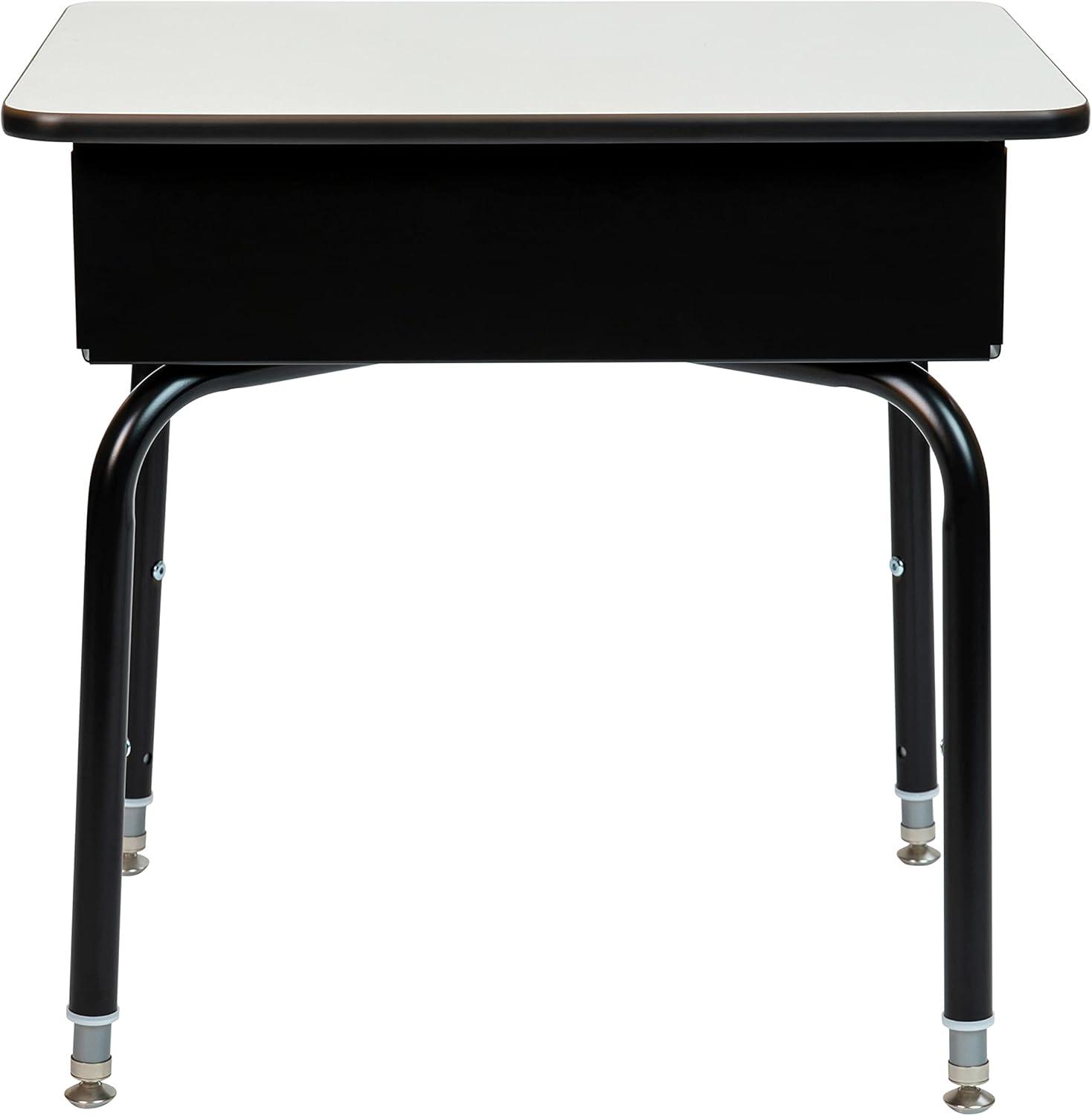 Flash Furniture Goddard Height-Adjustable Open Front Student Desk with Metal Book Box