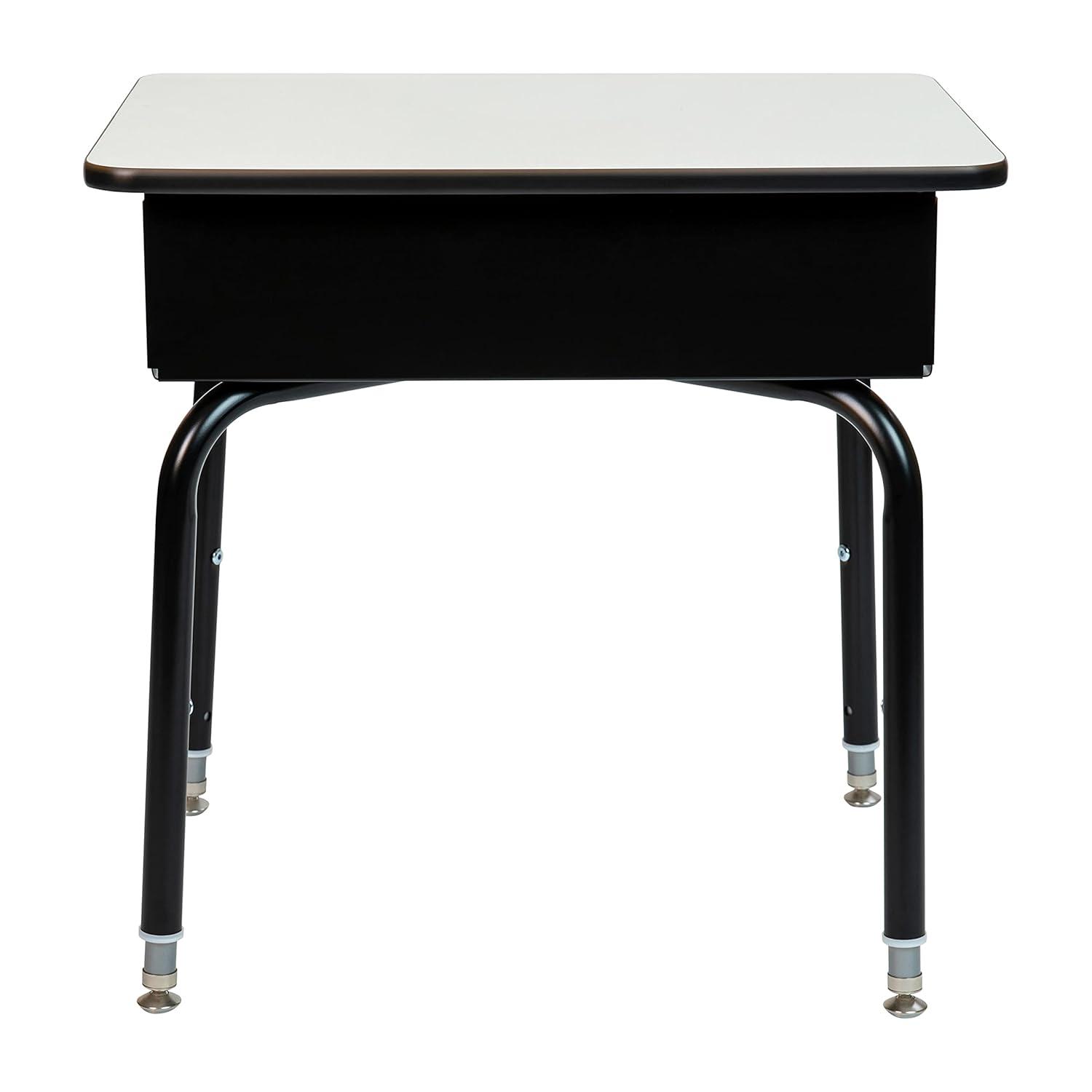 Flash Furniture Goddard Height-Adjustable Open Front Student Desk with Metal Book Box