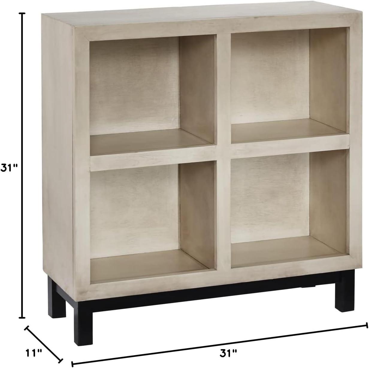 Progressive Furniture Library White Wood Accent Bookcase