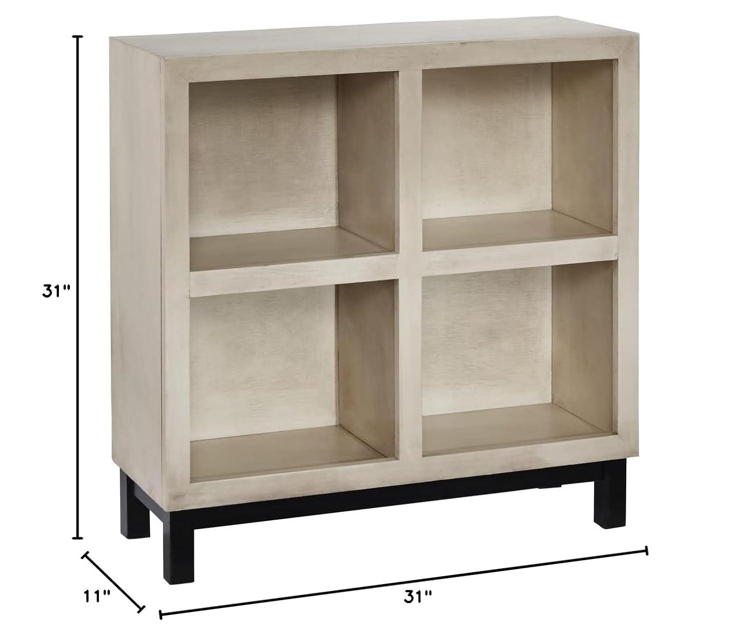 Progressive Furniture Library White Wood Accent Bookcase