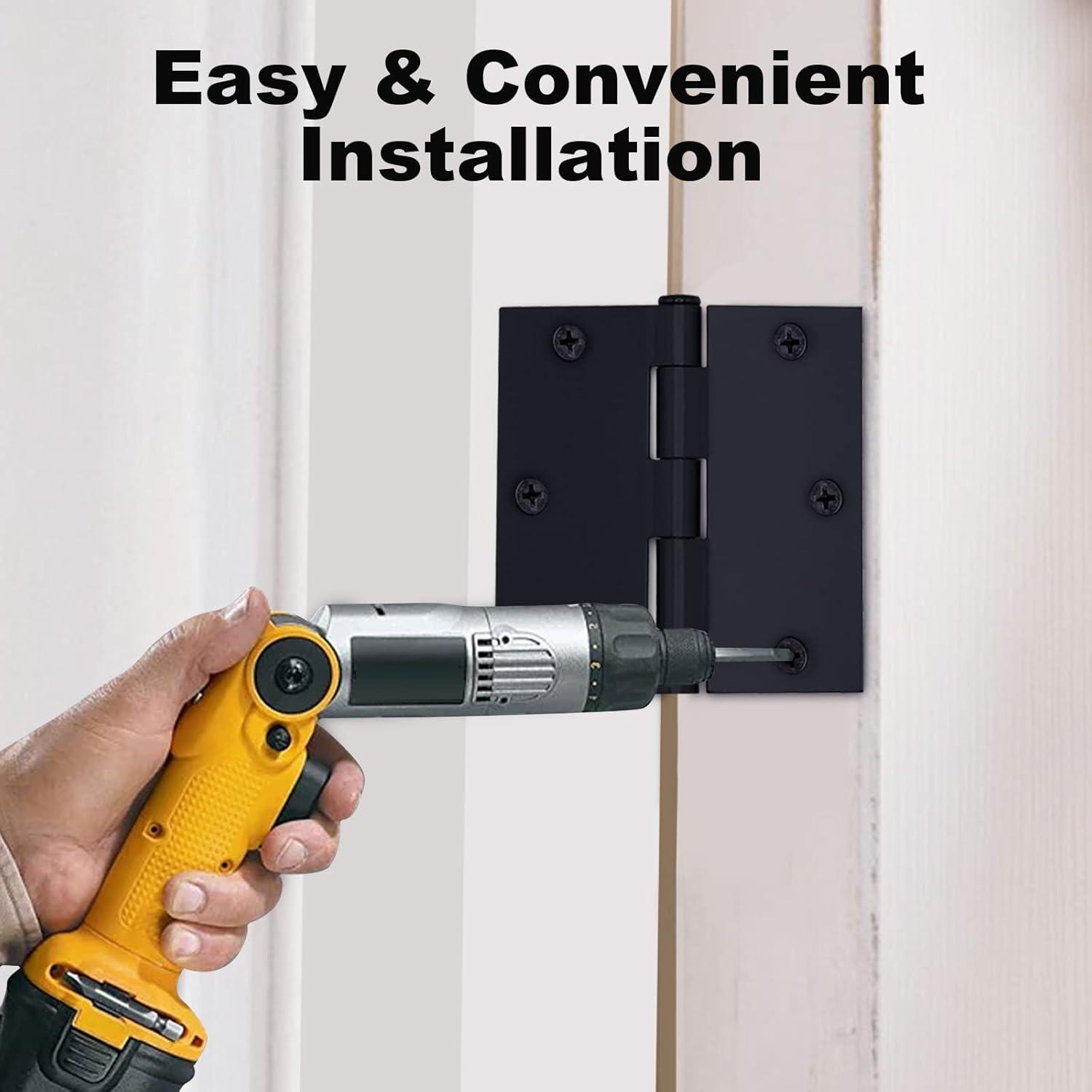 Design House 3.5" H x 3.5" W Butt Bearing Door Hinges (Set of 3)