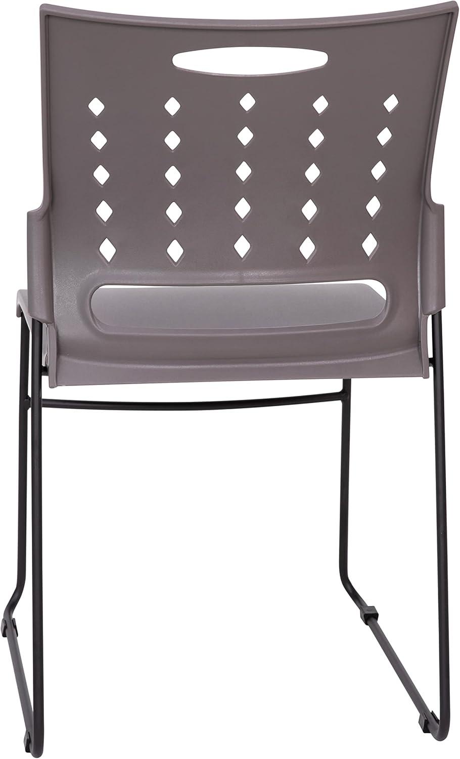 Flash Furniture 881 lb. Capacity Sled Base Stack Chair with Carry Handle and Air-Vent Back