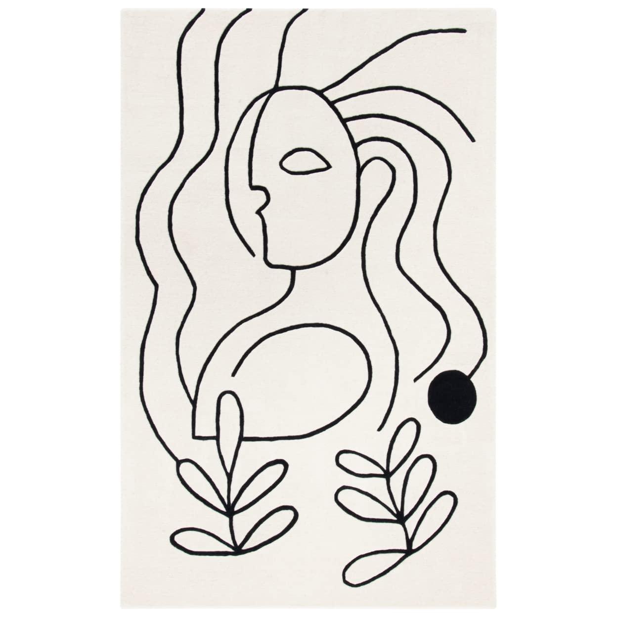 Fifth Avenue FTV111 Hand Tufted Accent Rug - Ivory/Black - 2'x3' - Safavieh.