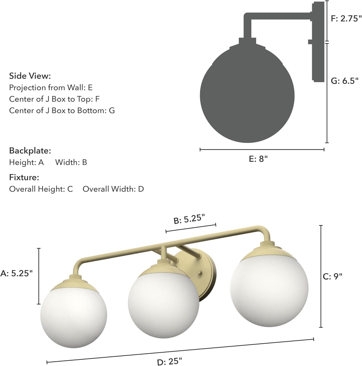 Hepburn 3 - Light Dimmable Vanity Light