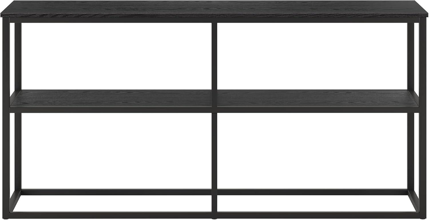 Black Grain Industrial Rectangular TV Stand for 65" TVs