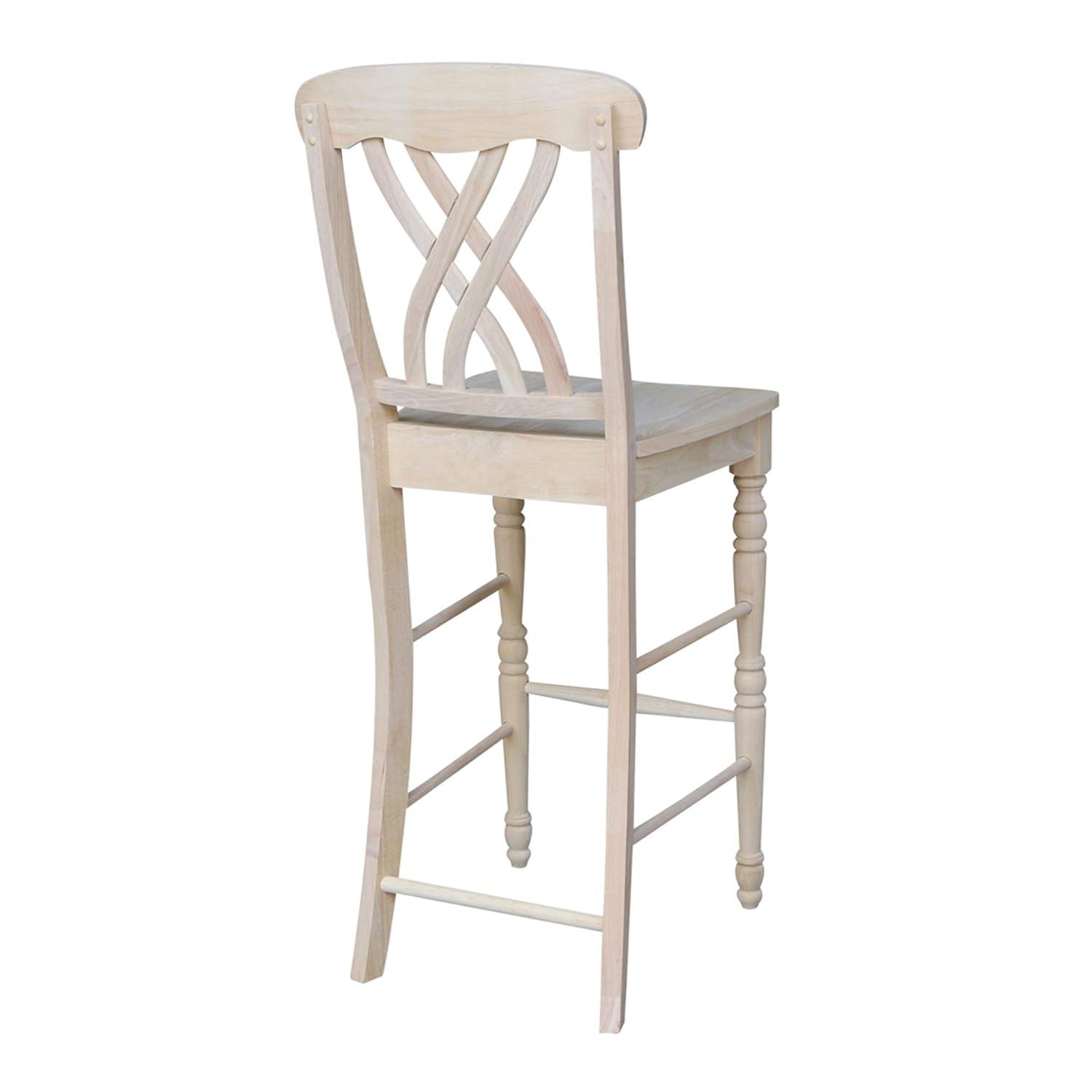 30 in. Seat Height Lattice Bar Height Stool