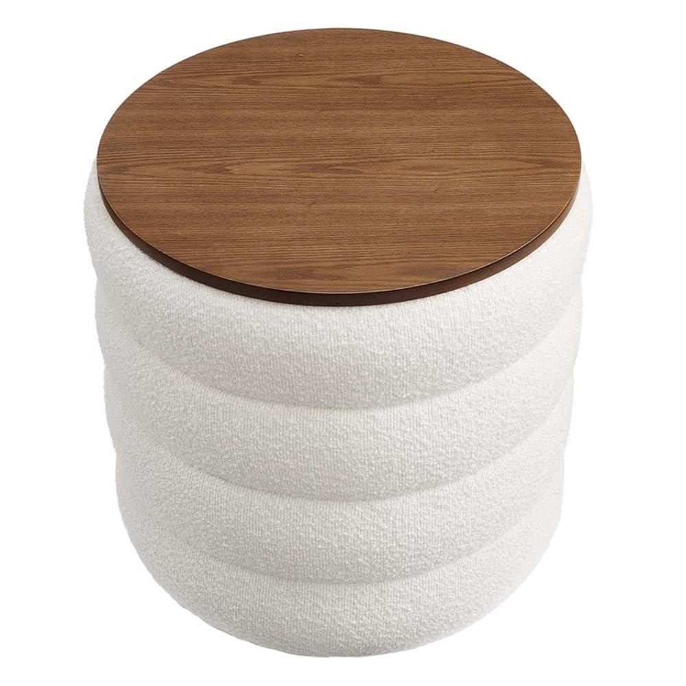 Modway Modway Mezzo 17.3" Wide Round Storage Ottoman