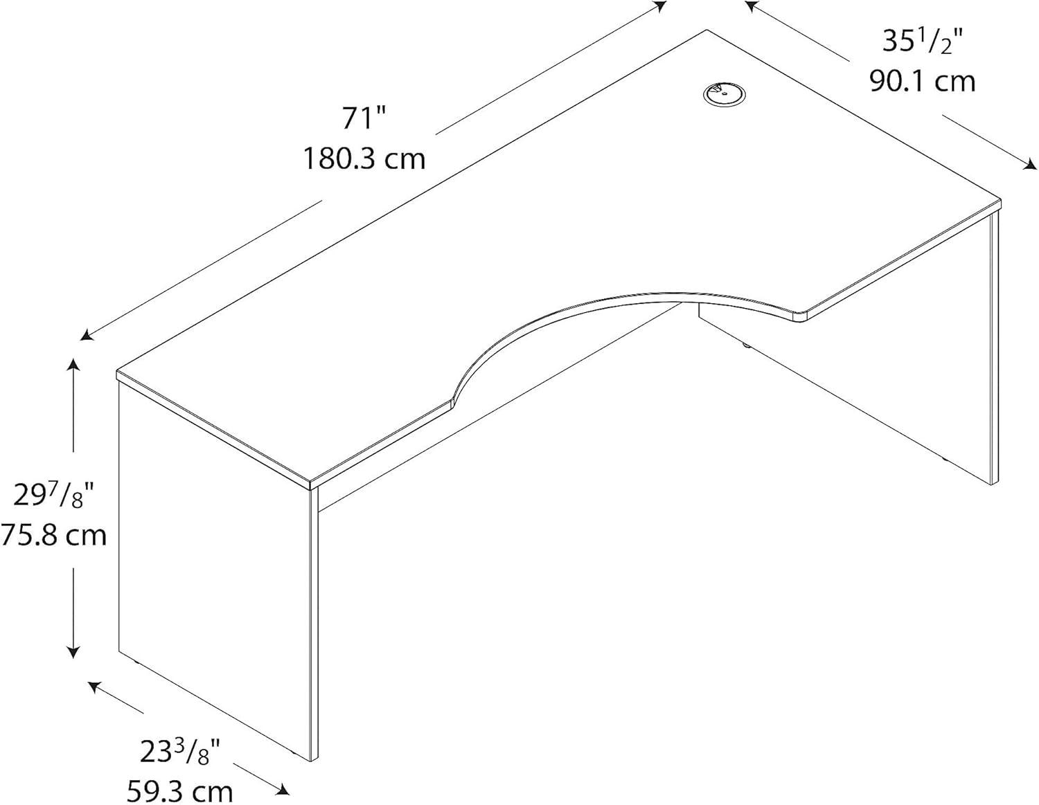 Bush Business Furniture Bush Business Furniture Series C 72W Left Handed Corner Desk