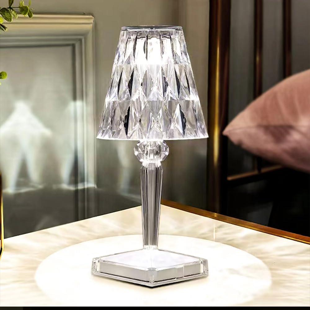 Crystal Touch Control Rechargeable Acrylic Table Lamp