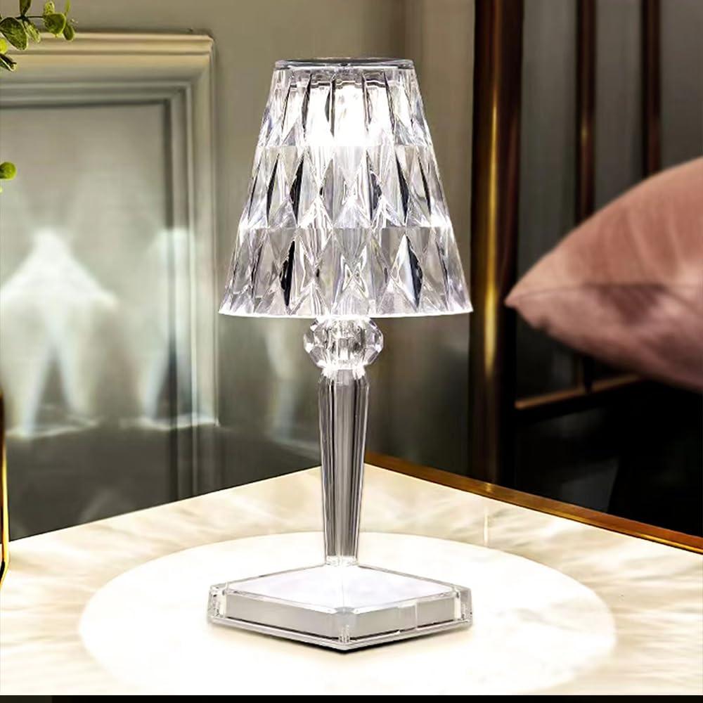 Crystal Touch Control Rechargeable Acrylic Table Lamp