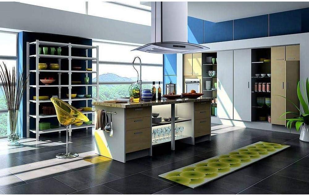 Winflo H102B Series 30" 500 CFM Convertible Island Range Hood in Stainless Steel With Filter Included